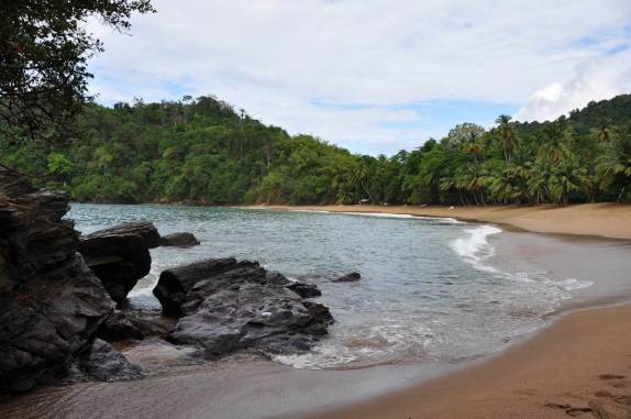Praia de Englishman'´s Bay, na costa norte de Tobago
